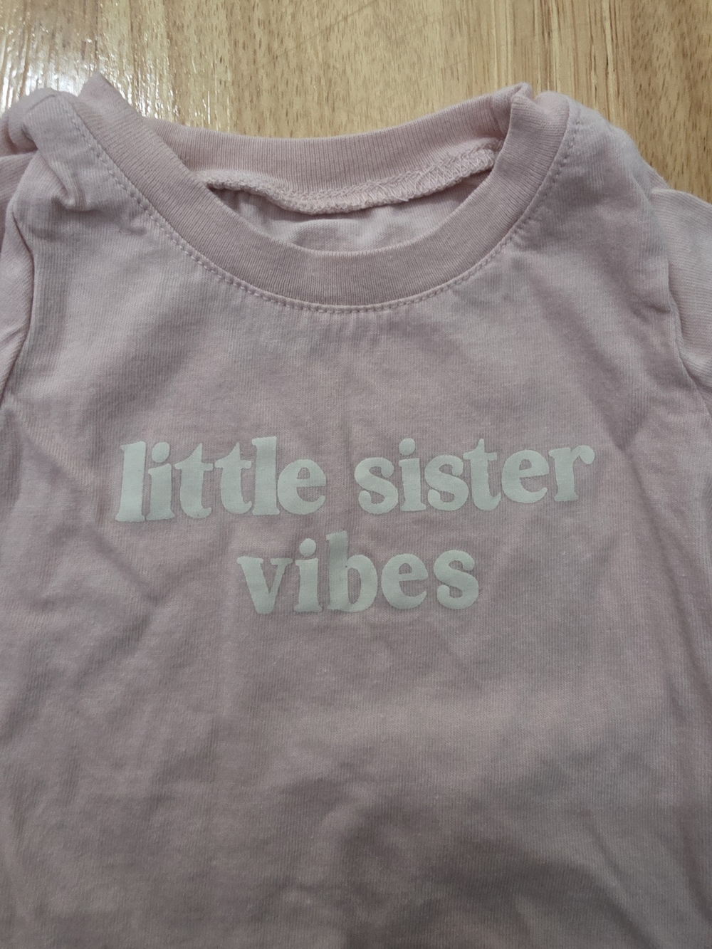 Carter's Pink "Little Sister Vibes" One-Piece Bodysuit